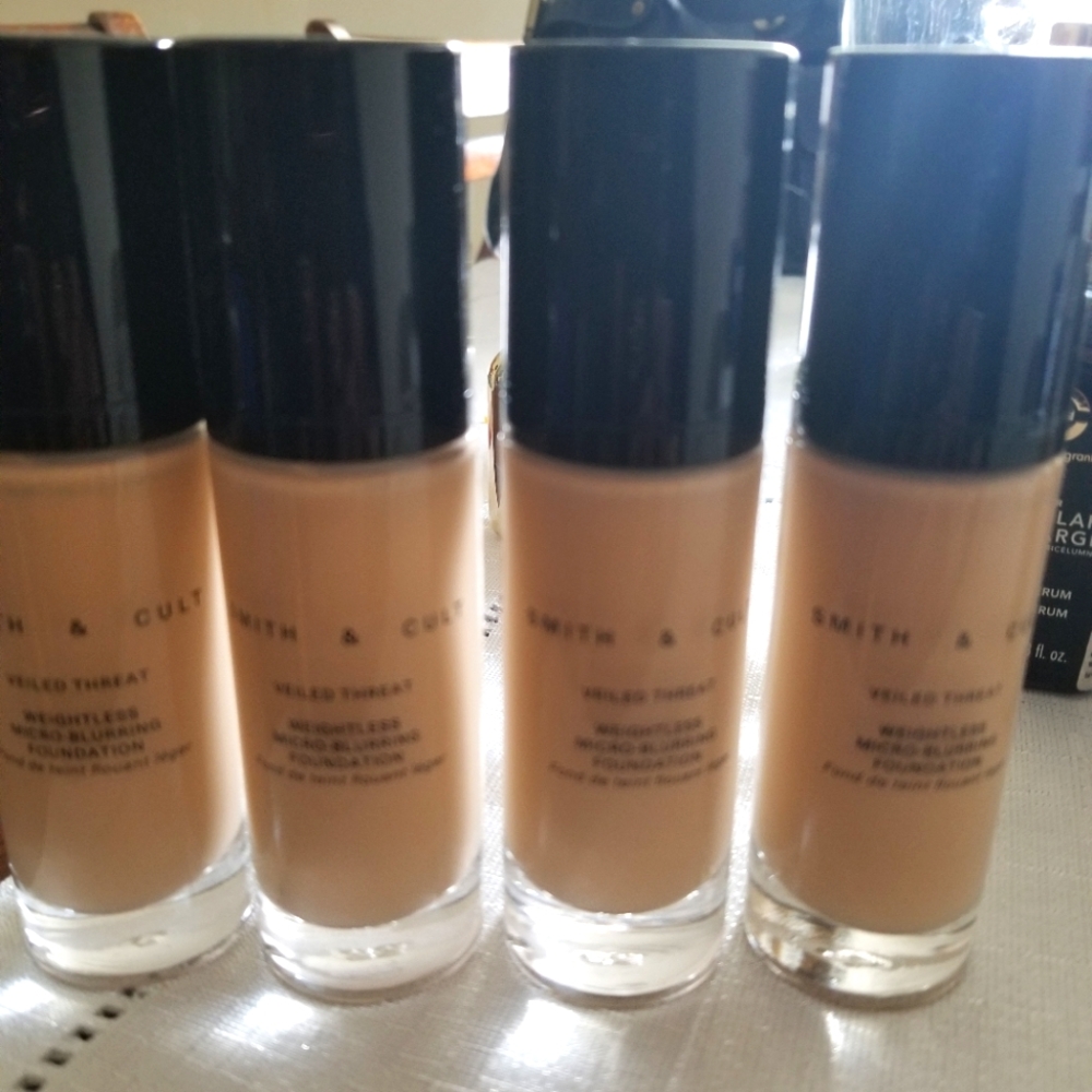 4 bottles of foundation